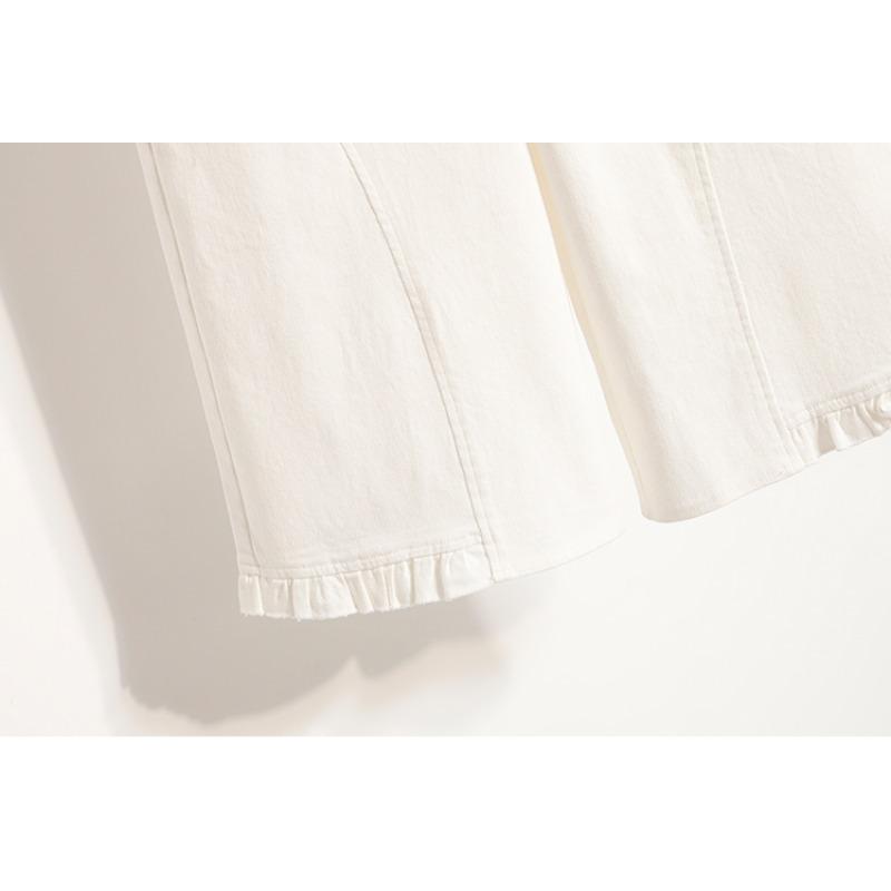 DIMANAF 2026 Summer Plus Size Women Pants Elastic Waist Oversize Loose Casual Lady Shorts Cotton Solid Black White 5XL