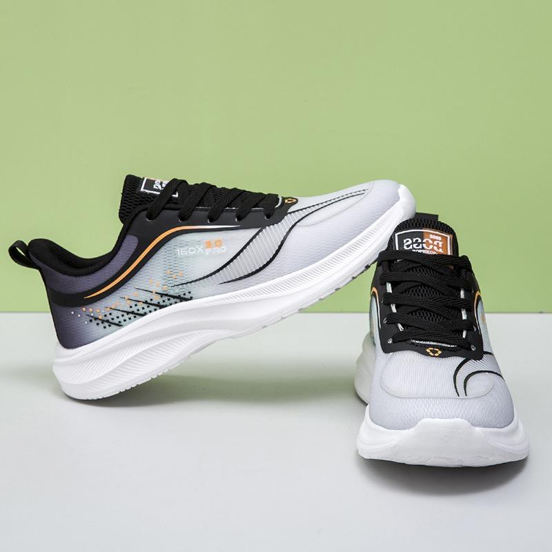 Flying Woven Men's Shoes Spring and Autumn Breathable Ultra-lightweight Mesh Shoes Men's Trendy Shoes Student Running Sports Shoes Men's Shoes