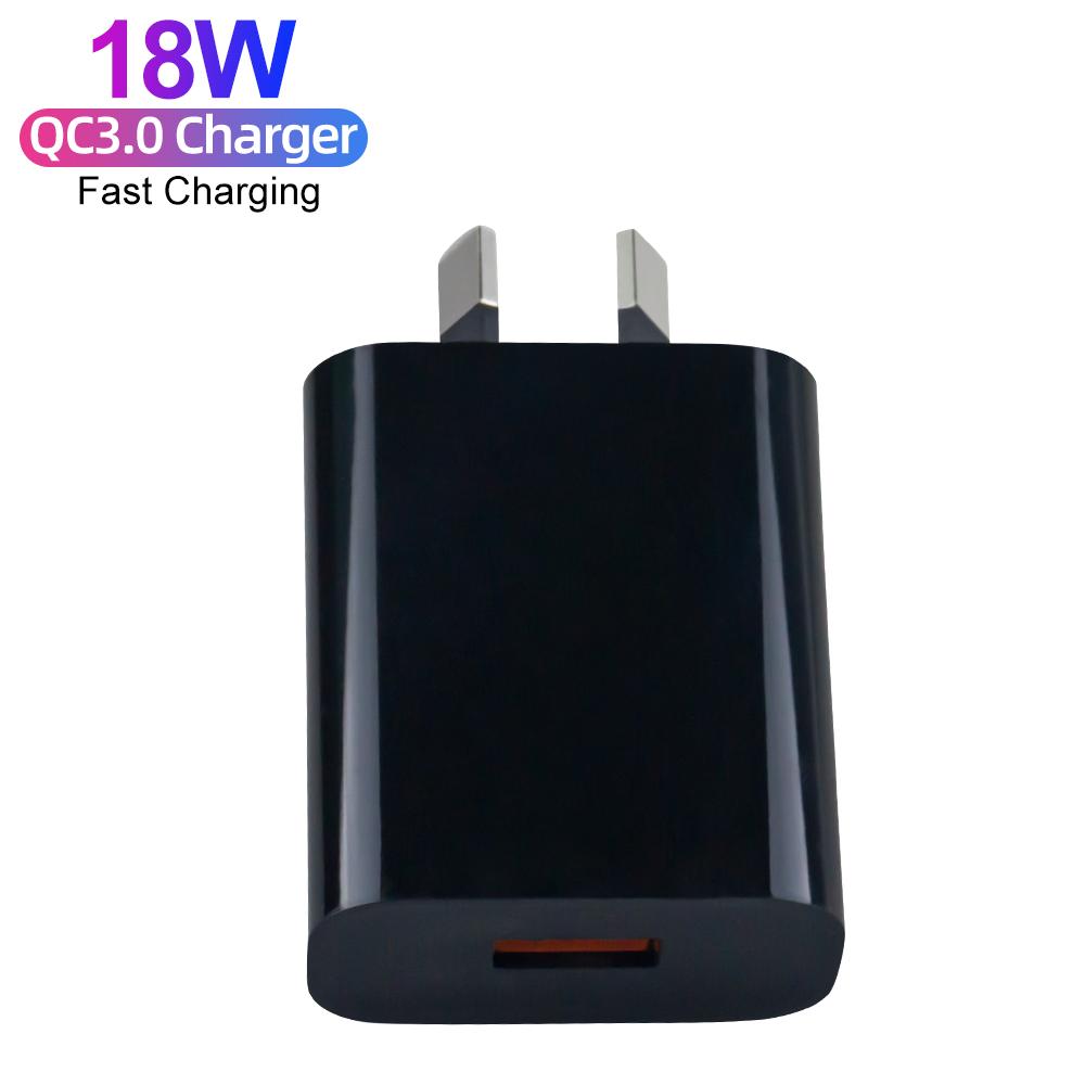 AU Plug Phone Charger QC 3.0 USB Travel Wall Quick Fast Charger Wall Charger