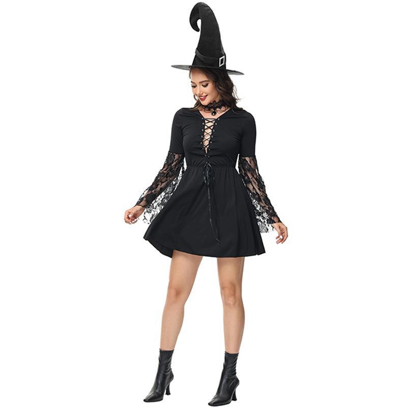 New Halloween Witch Wizard Cosplay Masquerade Uniform