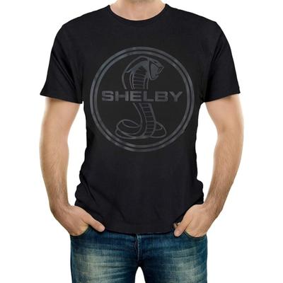 Shelby Vinyl Circle Super Snake Black Tee T-Shirt _ Officialy Licensed Shelby® Product _ 100% Cotton