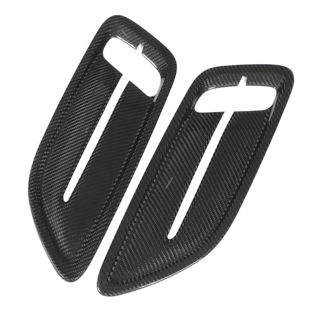 2 Pcs Engine Hood   Vent Cover Carbon   Front Upper Bonnet Hood   Outlet Cover Replacement for     2018 to 2023