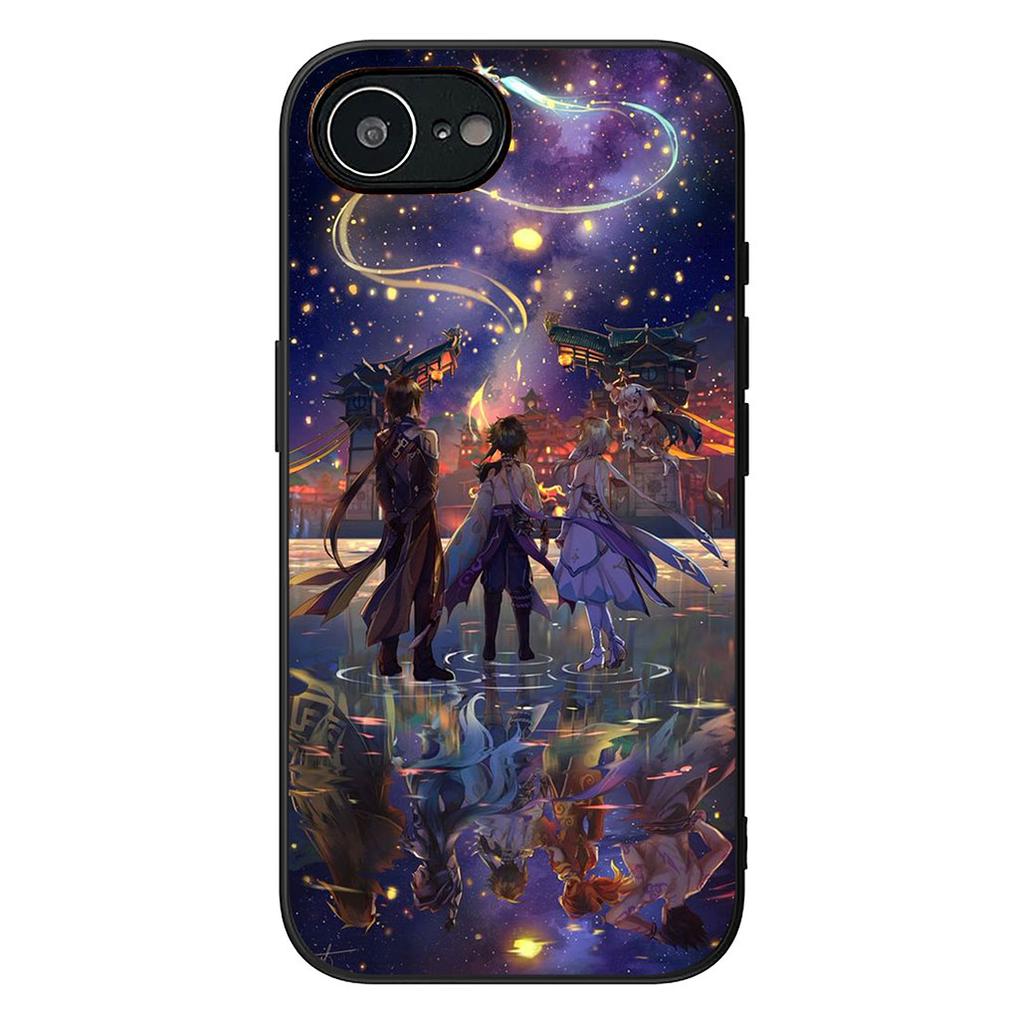 Zhong Li Genshins HuTao Xiao Impact Protective Cover for Apple iPhone 16 17 Air 14 15 Pro Max Plus 16+ 16E 14+ ProMax Phone Case