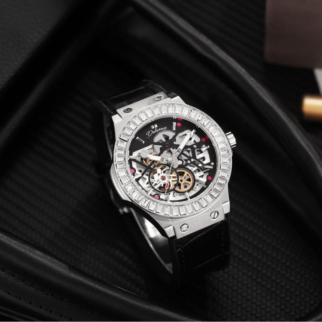 Durham Wei Diamond Openwork Automatic Men's Watch - Hengbao Style, Waterproof, Popular Design
