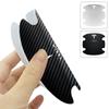 BFNWZ1 4Pcs/Set Car Door Handle Sticker Carbon Fiber Scratches Resistant for Tesla Model 3 Y X S TM3 TMX TMS 2016-2020 Wheel Center Cap