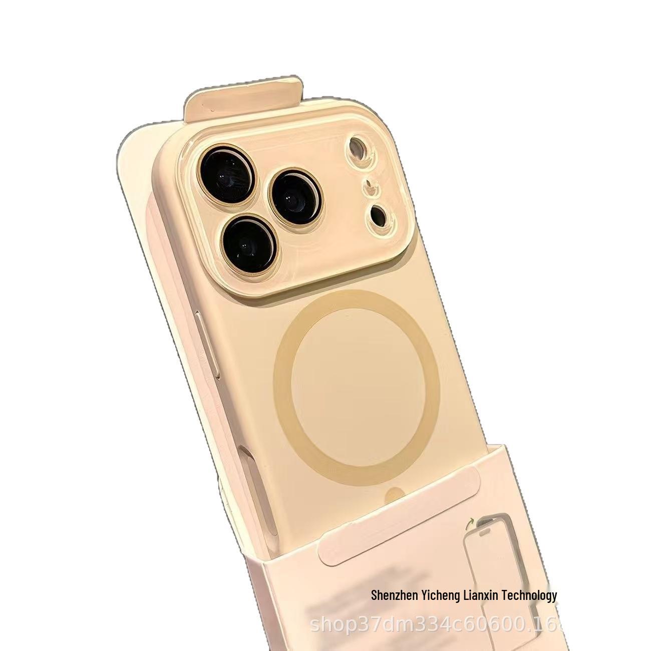 

Magnetic Liquid Silicone Case for iPhone 16/17 Pro Max with Crystal Lens Coverage 12 Pro Max