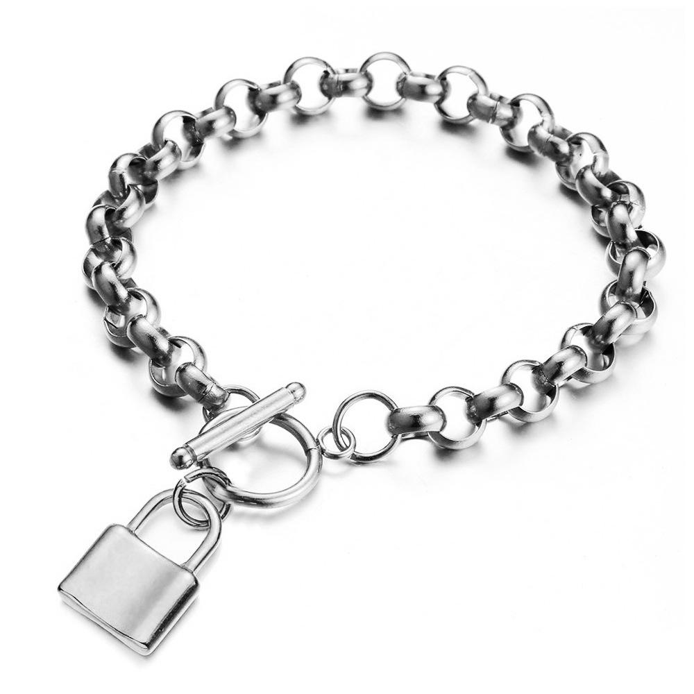 Edelstahl Drachenknochenkette Titan Anhänger Schlüssel Armband - Hip Hop Partner Schmuck