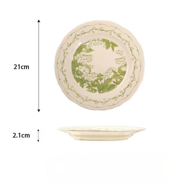 

ZISIZ Microwaveable Ceramic Dinnerware Set