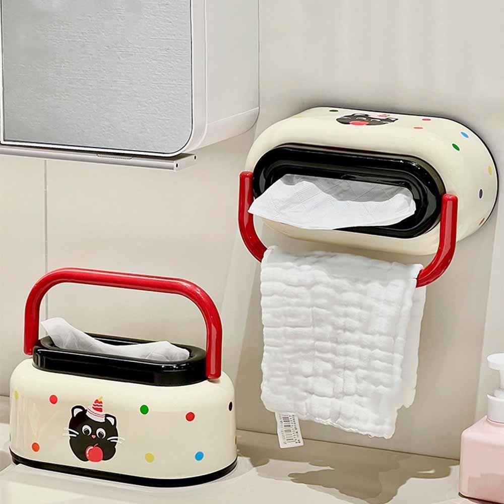 Adorable Cute Tissue Storage Box Kawaii Paper Towel Holder Nordic Napkin Storage Case  Household