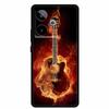 For Realme GT7 3D Relief Phone Case Emboss Flower Back Cover Black Silicone Shockproof Soft Protector 6.8" Realme GT 7T 7 T Capa