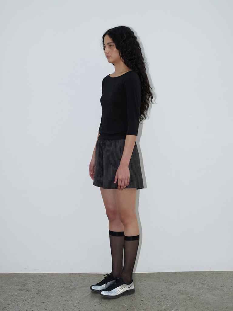 TEXT ROOM Agnes Boxer Shorts_Black
