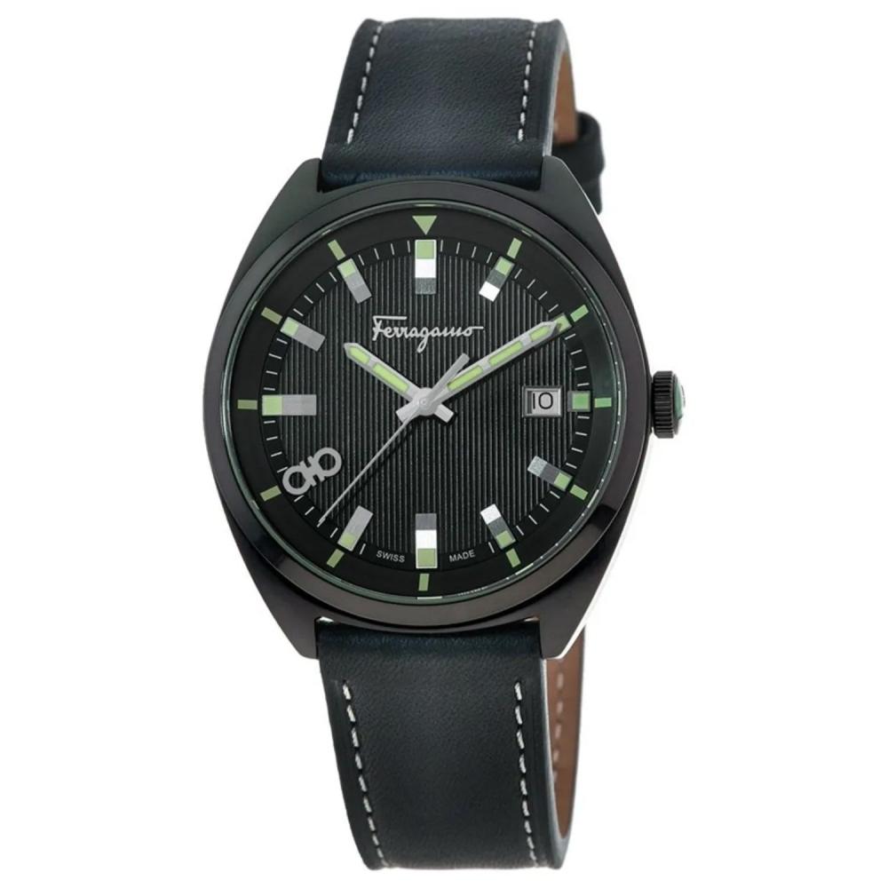 

Salvatore Ferragamo Men S Evolution Black Dial Watch Black