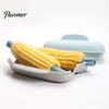 Quick Breakfast Corn Maker Microwave Steamer Container, Food Grade PP Cooker for Baking Sweet Potato Egg Custard, Reusable Kitchen Gadget Fast Cooking