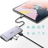 Choetech 9W1 Wielofunkcyjny Hub Usb Typ C - 3X Usb 3.2 Gen 1 / Czytnik Kart Sd I Tf / Hdmi 4K 30Hz / Vga Full Hd 60Hz / Usb Typ C / Rj45 Szary (Hub-M1