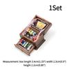 1Pc Dollhouse Miniature Vintage Sewing Needlework Needle Kit Box 1:12 Mini Decor Needle And Thread Box Furniture Accessories-Toy