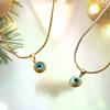 Angel Eyes Clavicle Chain Necklace For Men Women Choker Fashion Jewelry Evil Blue Eye Necklace Collar Gift