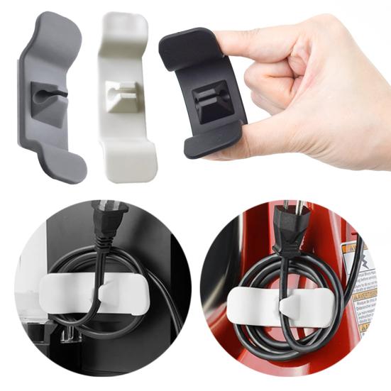 

Наклейки-органайзеры для шнура, удобные самоклеящиеся 3 цвета, держатели с зажимами для кухонной техники для офиса