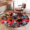 Bride of Chucky Pattern Round Rug, Indoor/Outdoor Mat, for Picnic, Gameroom, Bedroom, Office, Living Room, Home Decor Carpet, Birthday Gift