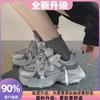 Super fire shows feet little dad shoes women's 2025 spring and autumn new retro trend casual versatile casual sports shoes