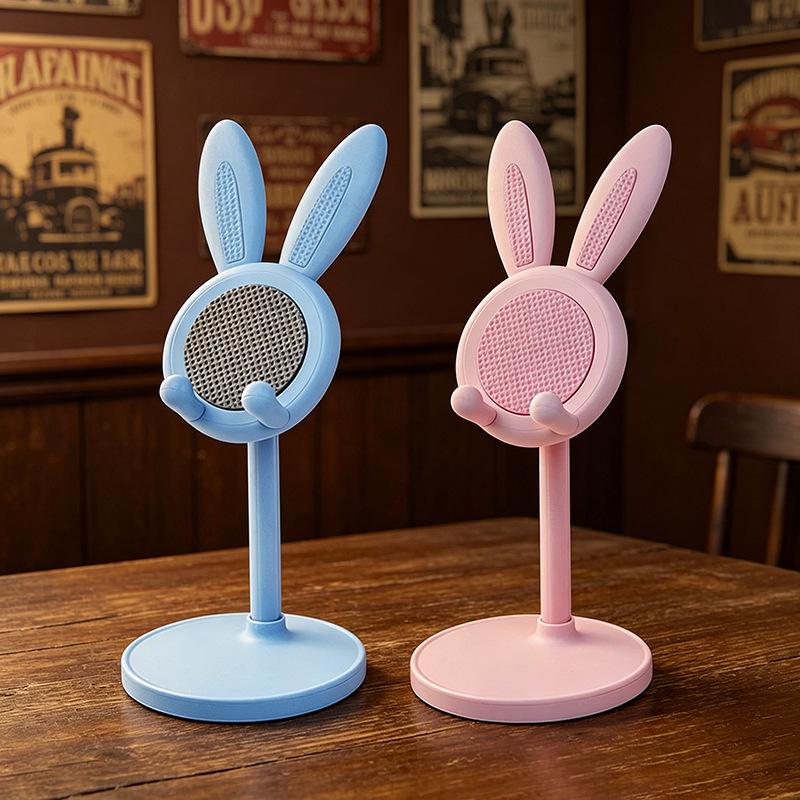 Support de téléphone portable Lapin Mignon - Cadre de support surélevé pour bureau Personne Paresseuse - Support de téléphone portable pour personne paresseuse
