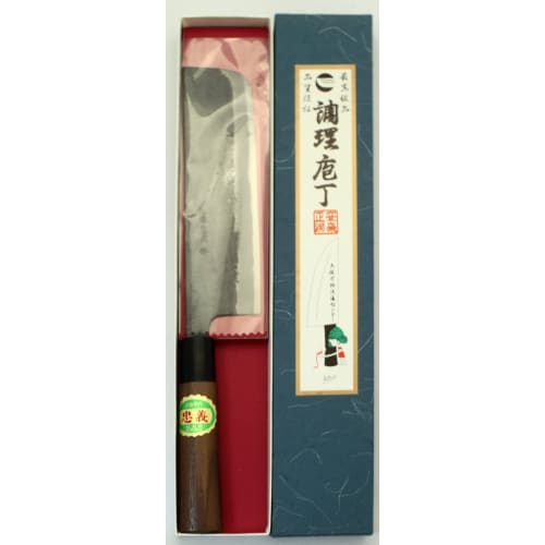 Tosa Knives Knife Black Nakiri Knife Blue Steel No. 1 165mm