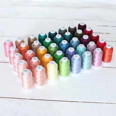 1 Set Polyester Embroidery Thread Filament Threads High Strength Sheen for Brother/Babylock/Janome Machine Sewing Home Thread