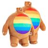 TINY HEADED KINGDOM - Pride PIP Teddy Bear Rainbow Super Soft and Durable Plush Teddy Bear - 15"
