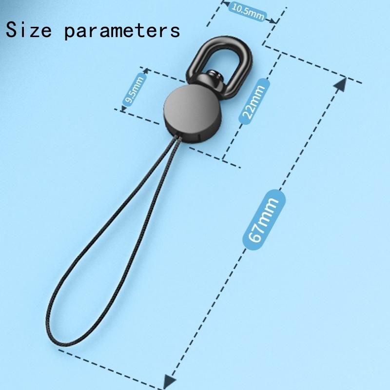 360° Rotatable Lanyard Keychain Stylish AntiLost Rope,Strap Phone Lanyard Wrist Lanyard Suitable for All Full Phone Cases 2 Pcs 1