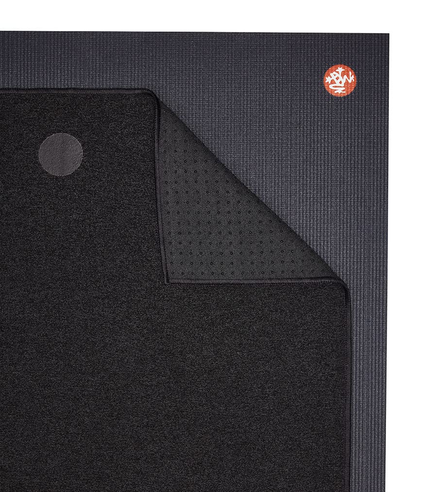 Manduka Yoga Mat Towel Unisex Onyx One Size 2.0