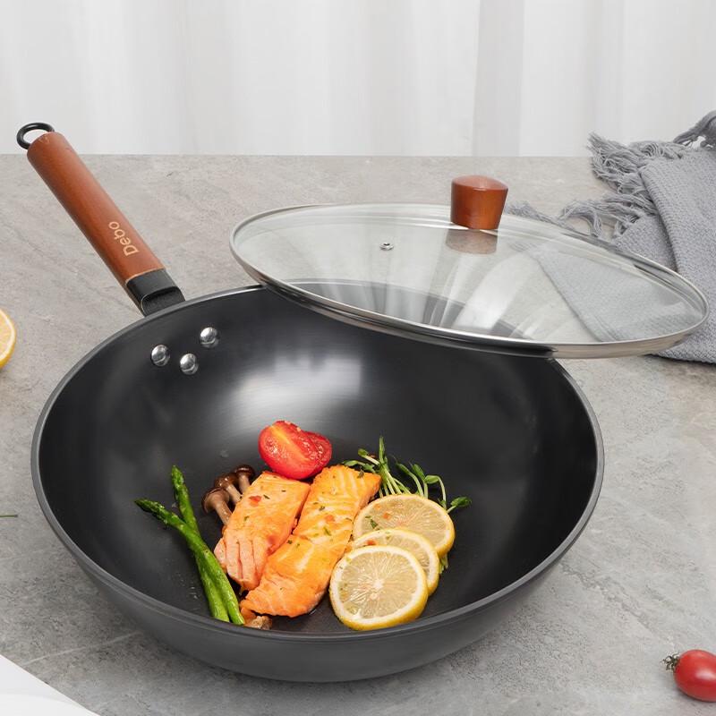 Debo Aina 32cm Non-Coated Fine Iron Wok