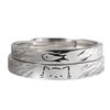 Kitten Has You 999 Silver Couple Rings: Niche Design Valentine's Day Pure Silver Rings