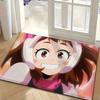 Ochaco Uraraka Toga Himiko Floor Mat Soft Non Slip for Entry Door Bathroom Indoor Home Decorative Carpet