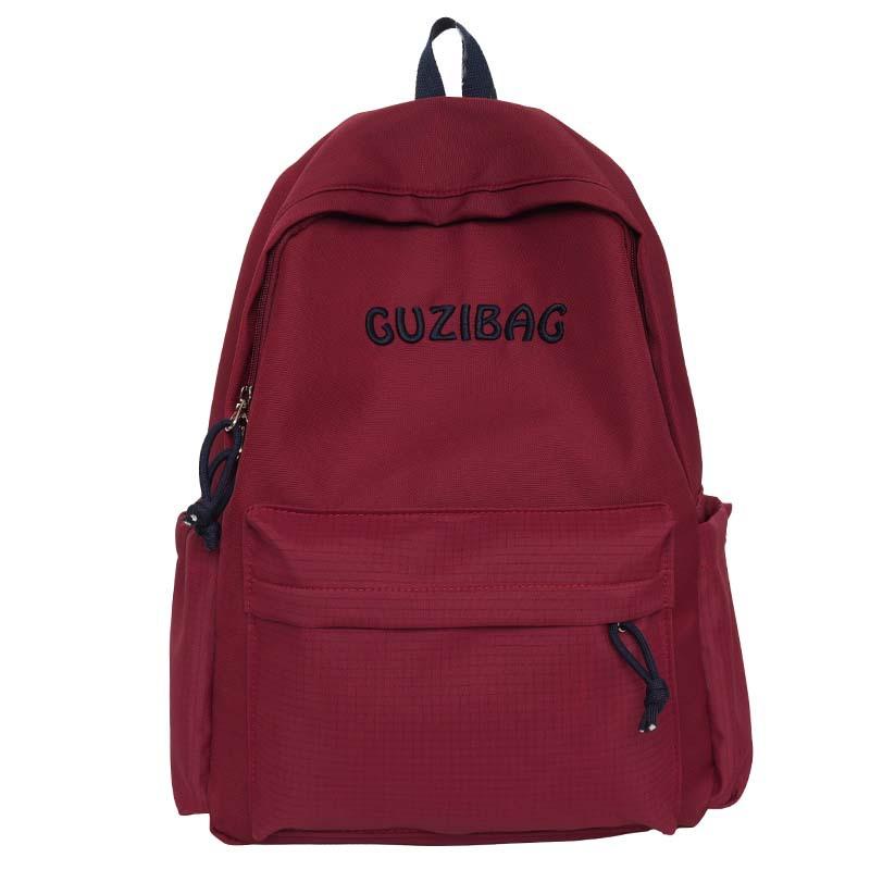 Schoolbag Japanese junior high school college student ins schoolbag female Korean version Mori alphabet campus backpack casual outdoor backpack