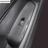 RHD Central Control Gear Shift Panel / Window Lift Button Cover Trim ABS Carbon Fiber Accessories For Mazda CX-5 CX5 2017 - 2024