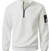 Men's Tactical Fleece Stand Collar Plaid Zipper Hoodie Jacket