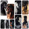 Animal Black Horse Phone Case For Xiaomi Poco X7 X6 X5 M7 M8 Pro F7 Ultra Redmi 15C 15 13C 13 12C 12 10 10C 10A Art Fundas Poco