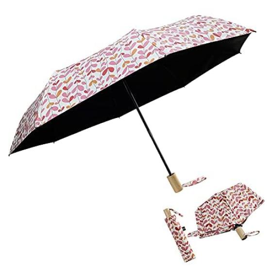 

K I T A T U Складной зонт для защиты от УФ-лучей для солнечной и дождливой погоды, от жары и ветра, водонепроницаемый, легкий, для дождя, тайфуна, сезона дождей, милый розовый