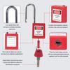 100 Pcs Keyed Differently Lock Out Tag Out with 100 Tags Lock Out Tag Out Padlocks for Electrical Applications