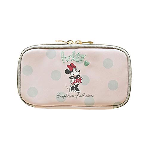 Daigo Disney Pencil Case, Multi-Pen Case with Pocket, Minnie Mouse N1713