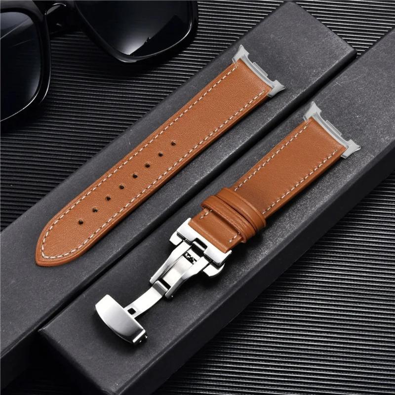 Premium Leather Band for Samsung galaxy watch 8 40mm 44mm  Business Strap for galaxy watch 8 classic 46mm Smartwatch Bracelet