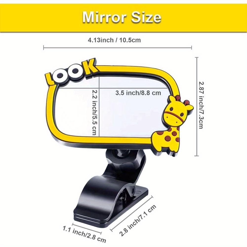 

Безопасное зеркало для автокресла для младенца, установленного лицом назад, с вращающимся на 360 градусов небьющимся детским зеркалом для автомобиля - Наблюдайте за своим ребенком жёлтый