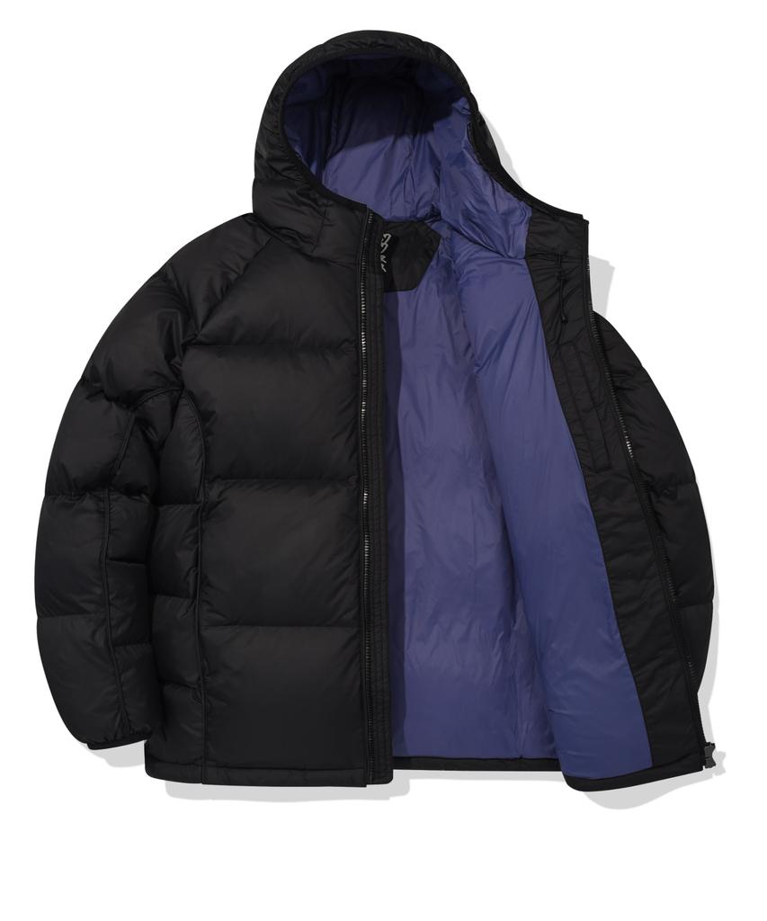 Wacky Willy Pertex Ripstop Hooded Down Jumper Black