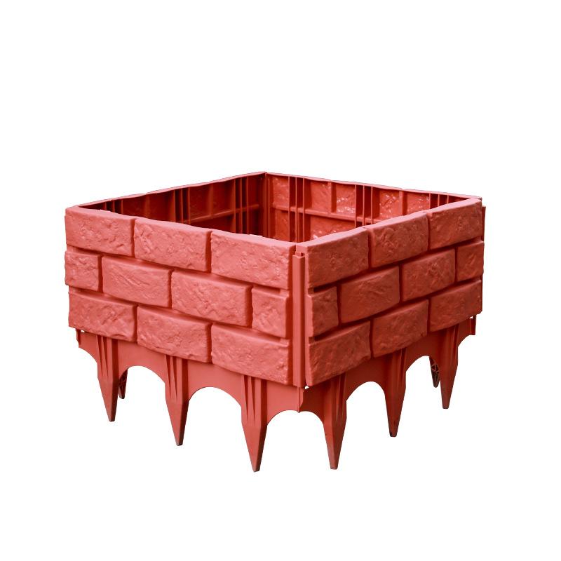Green Garden Plastic Fence for Courtyard & Plants - Easy To Splice