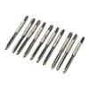 10Pcs Metric Taper Plug Tap Set Straight Shank Carbon Steel for Metal Processing M2.5