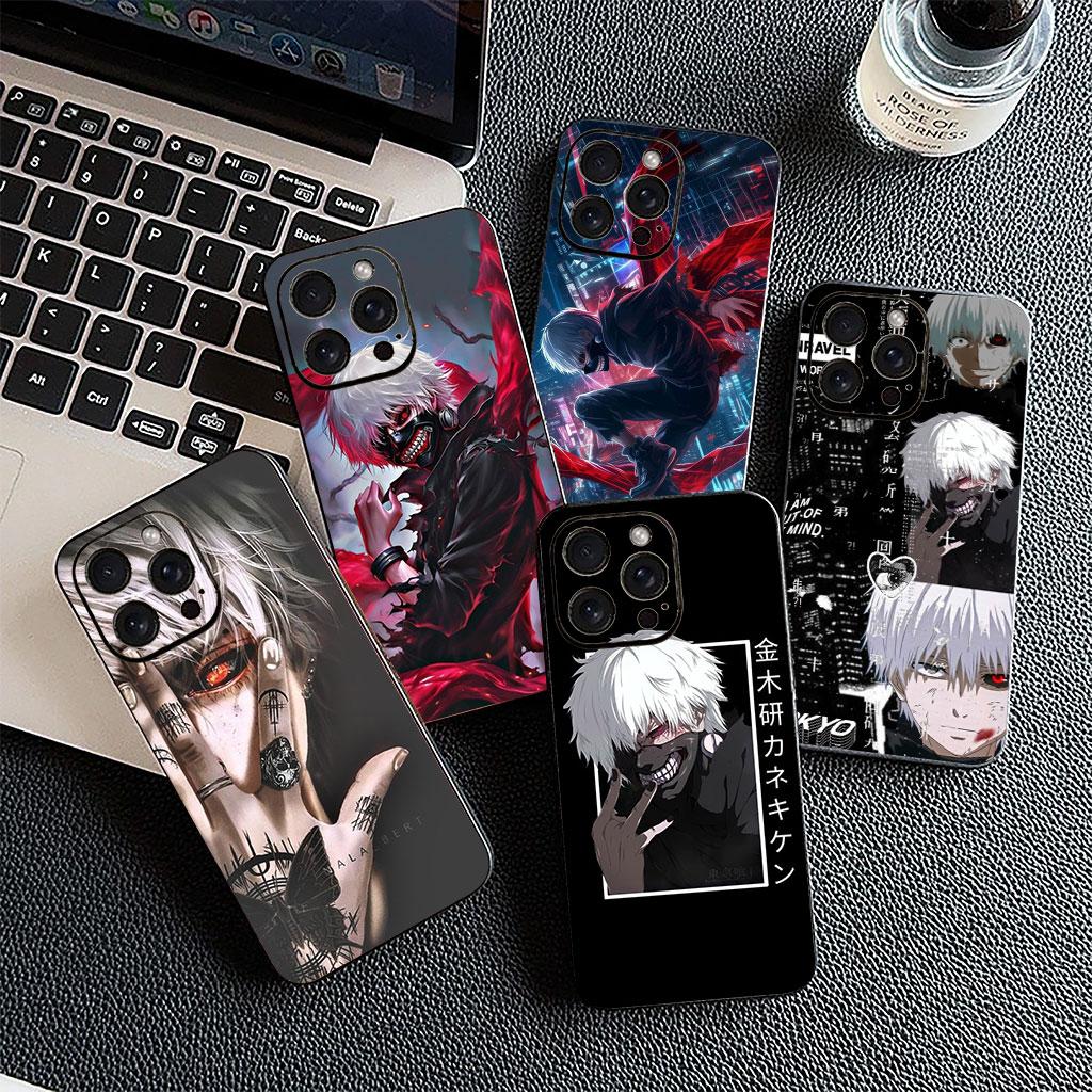 Cover for Apple iPhone 16 15 14 11 Pro Max 7 8 Plus + SE2 SE3 SE 2022 2020 Casing Phone Case Tokyo Cartoon Ken Kaneki Ghoul