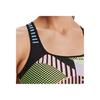 Under Armour Crossback Geometric Print Medium Support Training Sports Tank Top Women Tops Black 1361042-001