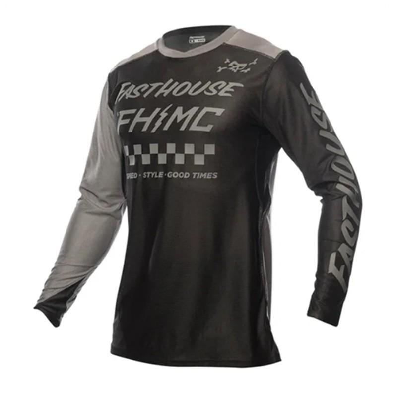 Fasthouse Mountain Bike Cycling Jersey Long Sleeve Quick Dry Performance Shirt Trail Riding Off-Road Adventures