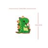 Green Dinosaur Cute Cartoon Patch Velcros Tactical Morale Sticker Embroidered Badge Hook Loop Fastener DIY Backpack Cap Jeans