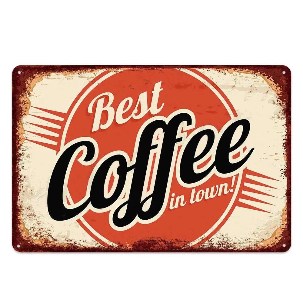 Vintage Metal Tin Signs Wall Decor Plaque Retro CafeArt Posters Kitchen Bar Pub Club Coffee Shop Plate Room Decoration