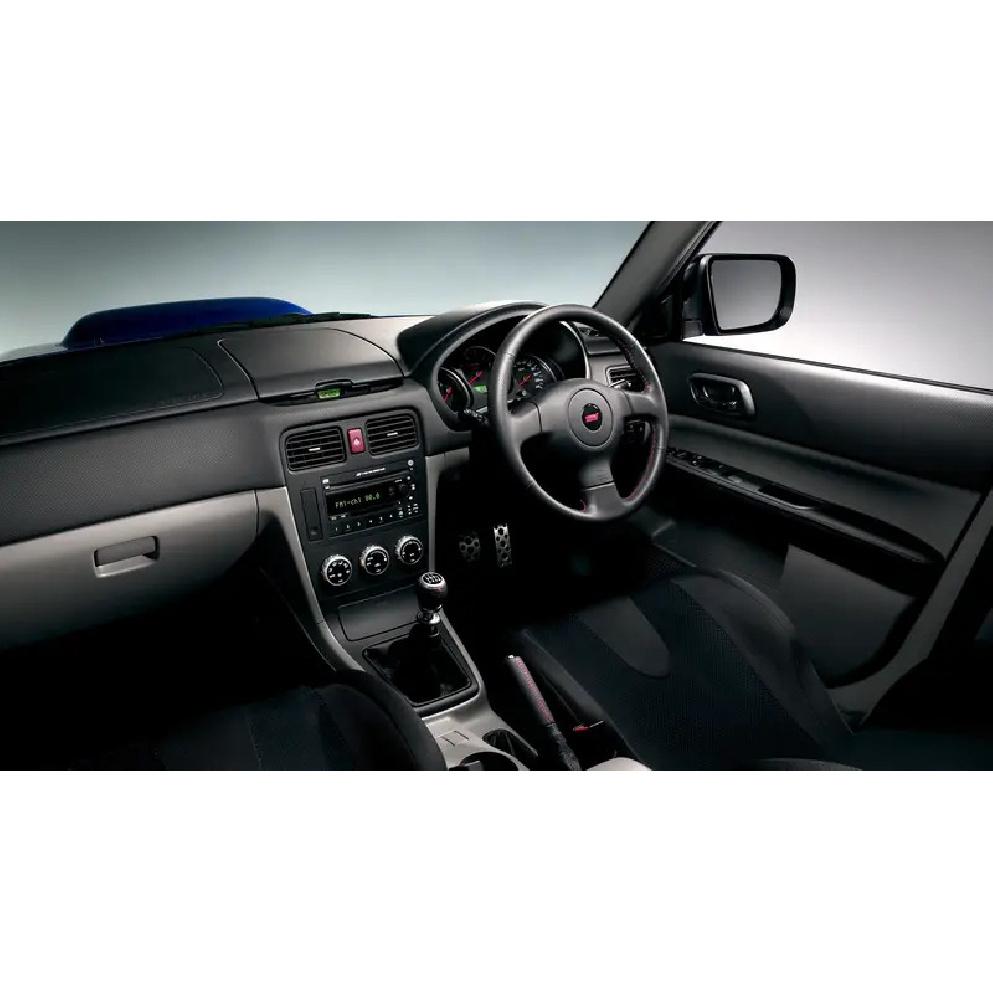 9 inch Car Fascia Radio Panel for 2002-2008 Subaru Forester (Black) Dash Kit Install Facia Console Bezel GPS Adapter Plate Trim
